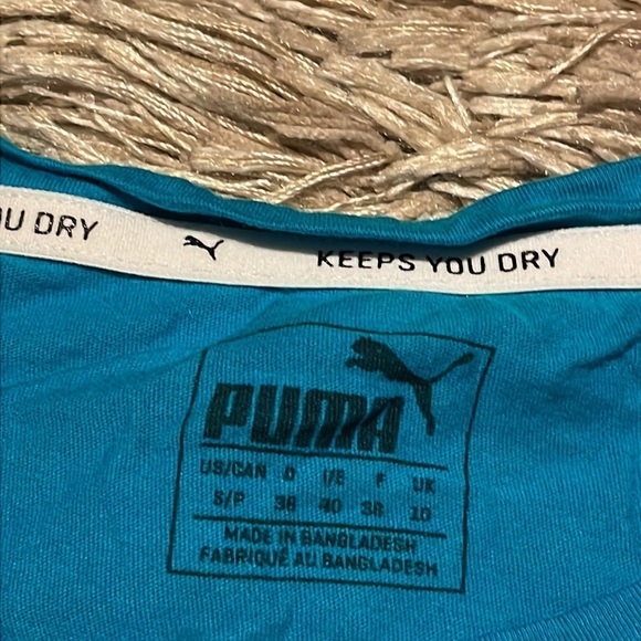 PUMA Blue Short Sleeve‎ Tee Shirt sz Small - Picture 4 of 9